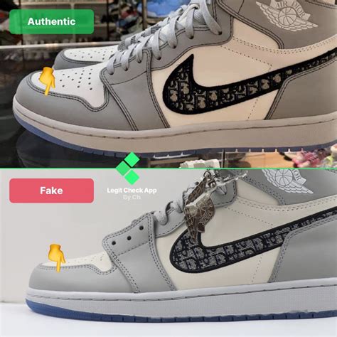 how to know if air dior is real|Dior jordan 1 low false.